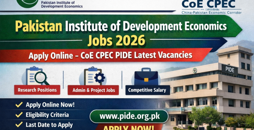 Pakistan Institute of Development Economics Jobs 2026 advertisement