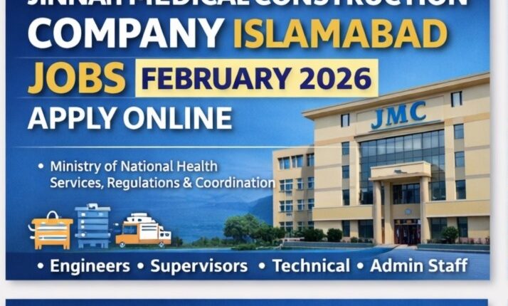 Jinnah Medical Construction Company Islamabad Jobs February 2026 Apply Online