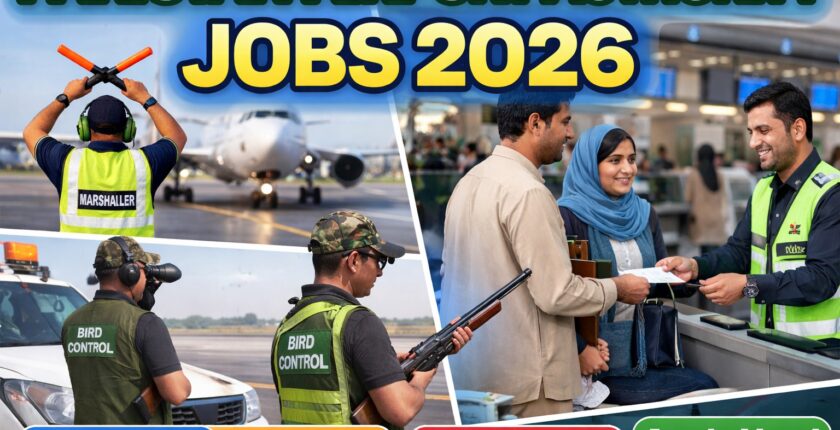 Pakistan Airport Authority Jobs 2026 airport staff working on runway