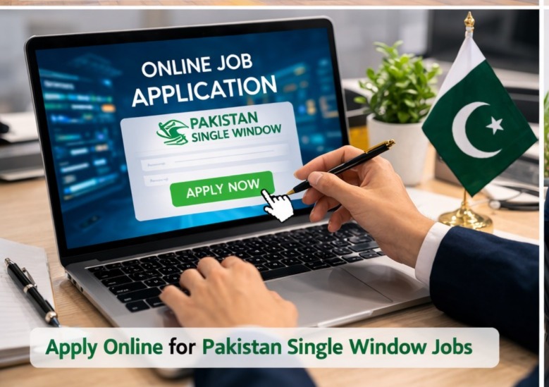Pakistan Single Window online job application portal screen